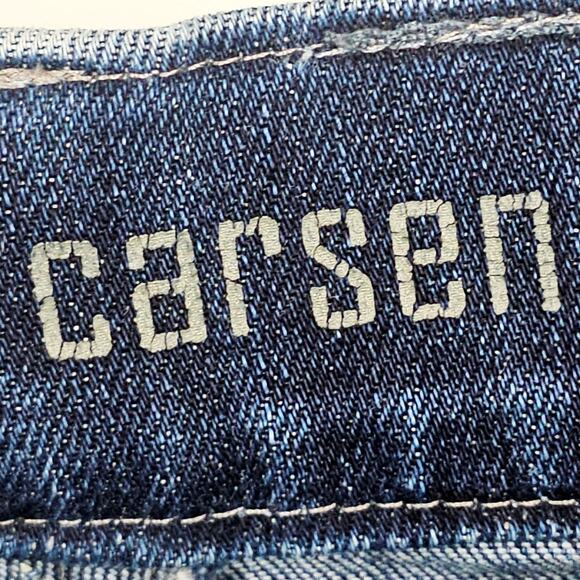 7 For All Mankind Carsen Straight Leg Jeans Distressed Dark Mens 38 x 29 3765 - Picture 5 of 9